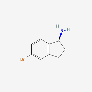 molecular formula C9H10BrN B1437152 (S)-5-bromo-2,3-dihydro-1H-inden-1-amine CAS No. 903557-29-9
