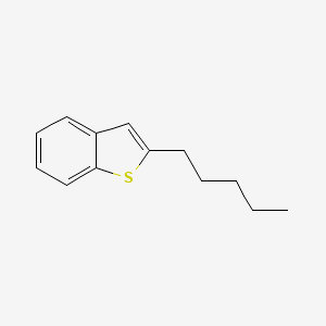 molecular formula C13H16S B14371566 2-Pentyl-1-benzothiophene CAS No. 89969-72-2