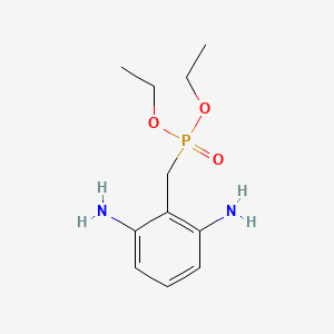 molecular formula C11H19N2O3P B14371582 Diethyl [(2,6-diaminophenyl)methyl]phosphonate CAS No. 89822-76-4