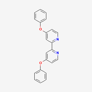 molecular formula C22H16N2O2 B14371617 4,4'-Diphenoxy-2,2'-bipyridine CAS No. 91309-06-7