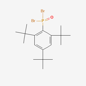 molecular formula C18H29Br2OP B14371618 (2,4,6-Tri-tert-butylphenyl)phosphonic dibromide CAS No. 89864-78-8