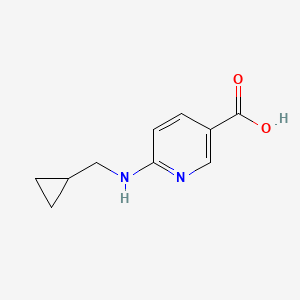 molecular formula C10H12N2O2 B1437162 6-[(Cyclopropylmethyl)amino]pyridine-3-carboxylic acid CAS No. 1019372-31-6
