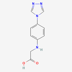 molecular formula C10H10N4O2 B1437171 {[4-(4H-1,2,4-Triazol-4-YL)phenyl]amino}-acetic acid CAS No. 1017791-25-1