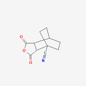 molecular formula C11H11NO3 B14371718 1,3-Dioxohexahydro-4,7-ethano-2-benzofuran-4(1H)-carbonitrile CAS No. 90014-11-2