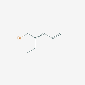 molecular formula C7H11Br B14371721 4-(Bromomethyl)hexa-1,3-diene CAS No. 91760-15-5