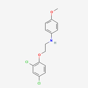 molecular formula C15H15Cl2NO2 B1437174 N-[2-(2,4-Dichlorophenoxy)ethyl]-4-methoxyaniline CAS No. 356532-71-3