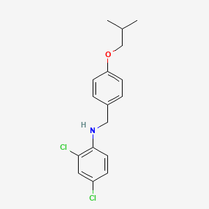 molecular formula C17H19Cl2NO B1437176 2,4-Dichloro-N-(4-isobutoxybenzyl)aniline CAS No. 1040691-36-8