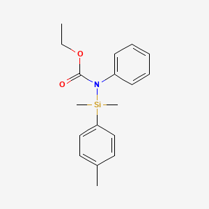 molecular formula C18H23NO2Si B14371772 Ethyl [dimethyl(4-methylphenyl)silyl]phenylcarbamate CAS No. 90100-92-8