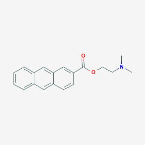 molecular formula C19H19NO2 B14371780 2-(Dimethylamino)ethyl anthracene-2-carboxylate CAS No. 90134-23-9