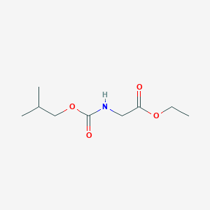 molecular formula C9H17NO4 B14371809 Ethyl 2-(2-methylpropoxycarbonylamino)acetate 