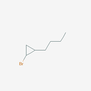 molecular formula C7H13Br B14371846 1-Bromo-2-butylcyclopropane CAS No. 91509-09-0