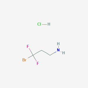 molecular formula C3H7BrClF2N B1437187 3-Bromo-3,3-difluoropropylamine hydrochloride CAS No. 234096-29-8