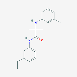 molecular formula C19H24N2O B14371871 N-(3-Ethylphenyl)-2-methyl-N~2~-(3-methylphenyl)alaninamide CAS No. 90304-77-1
