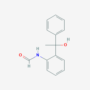 molecular formula C15H15NO2 B14371897 N-[2-(1-Hydroxy-1-phenylethyl)phenyl]formamide CAS No. 89937-03-1