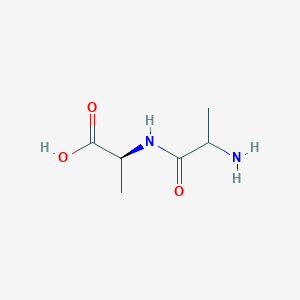 molecular formula C6H12N2O3 B1437195 dl-Alanyl-l-alanine CAS No. 59247-16-4