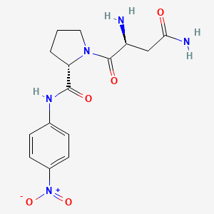 molecular formula C15H19N5O5 B14371957 L-Prolinamide, L-asparaginyl-N-(4-nitrophenyl)- CAS No. 90145-75-8