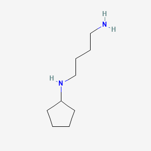 molecular formula C9H20N2 B14371982 N-Cyclopentyl-1,4-butanediamine CAS No. 90853-11-5
