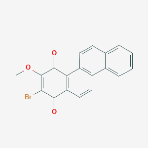 molecular formula C19H11BrO3 B14371985 2-Bromo-3-methoxychrysene-1,4-dione CAS No. 90020-54-5