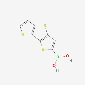 molecular formula C8H5BO2S3 B1437200 3,7,11-trithiatricyclo[6.3.0.02,6]undeca-1(8),2(6),4,9-tetraen-4-ylboronic acid CAS No. 183960-95-4
