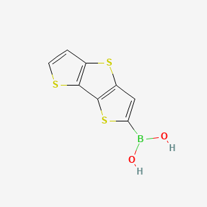 molecular formula C8H5BO2S3 B1437200 Dithieno[3,2-b:2',3'-d]thiophene-2-boronic Acid CAS No. 183960-95-4