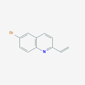 molecular formula C11H8BrN B1437205 Quinoline, 6-bromo-2-ethenyl- CAS No. 1201898-11-4