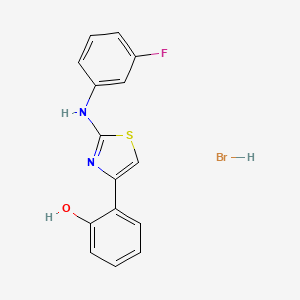 2-(3-Fluorophenyl)amino-4-(2-hydroxyphenyl)-1,3-thiazole hydrobromide