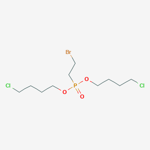molecular formula C10H20BrCl2O3P B14372103 Bis(4-chlorobutyl) (2-bromoethyl)phosphonate CAS No. 90542-52-2