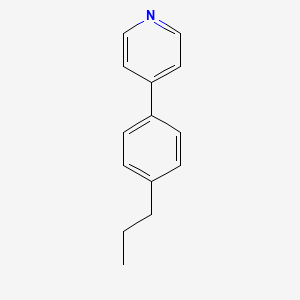 molecular formula C14H15N B14372130 4-(4-Propylphenyl)pyridine CAS No. 91777-15-0