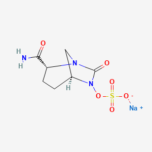 molecular formula C7H10N3NaO6S B1437214 Avibactam sodium, (+)- CAS No. 1383814-68-3