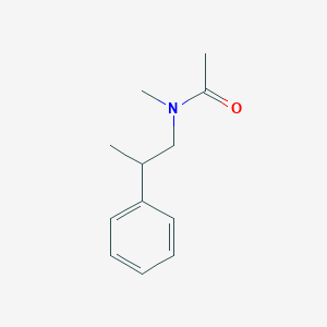 molecular formula C12H17NO B14372156 N-Methyl-N-(2-phenylpropyl)acetamide CAS No. 91000-42-9