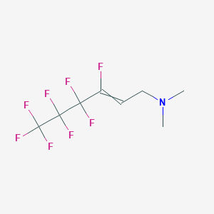 molecular formula C8H9F8N B14372163 3,4,4,5,5,6,6,6-Octafluoro-N,N-dimethylhex-2-en-1-amine CAS No. 90292-36-7
