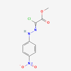 molecular formula C9H8ClN3O4 B14372207 Methyl chloro[2-(4-nitrophenyl)hydrazinylidene]acetate CAS No. 91075-68-2