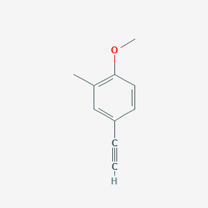 molecular formula C10H10O B1437221 4-Ethynyl-1-methoxy-2-methylbenzene CAS No. 90843-06-4