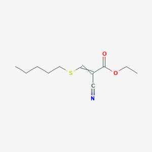 molecular formula C11H17NO2S B14372224 Ethyl 2-cyano-3-(pentylsulfanyl)prop-2-enoate CAS No. 90279-75-7