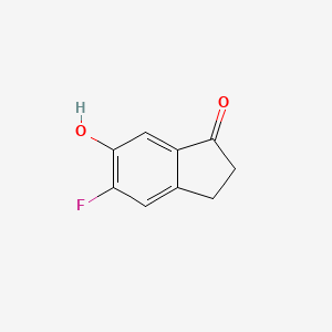 5-Fluoro-6-hydroxy-2,3-dihydro-1H-inden-1-one