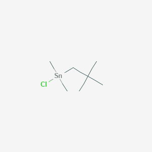 molecular formula C7H17ClSn B14372244 Chloro(2,2-dimethylpropyl)dimethylstannane CAS No. 89860-62-8