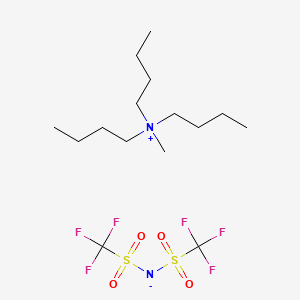 molecular formula C15H30F6N2O4S2 B1437226 三丁基甲基铵双(三氟甲磺酰)亚胺 CAS No. 405514-94-5