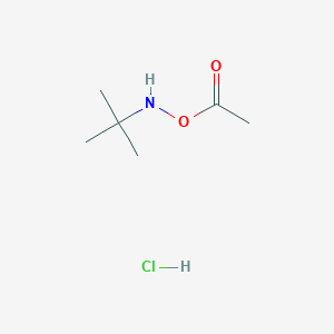 molecular formula C6H14ClNO2 B1437227 O-乙酰-N-(叔丁基)羟胺盐酸盐 CAS No. 851074-40-3