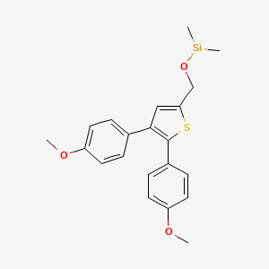 molecular formula C21H23O3SSi B14372283 CID 78069435 