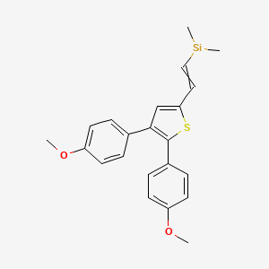 molecular formula C22H23O2SSi B14372299 CID 78069437 