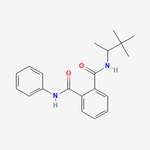 molecular formula C20H24N2O2 B14372323 N~1~-(3,3-Dimethylbutan-2-yl)-N~2~-phenylbenzene-1,2-dicarboxamide CAS No. 93700-05-1