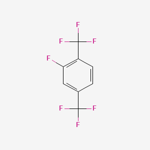 molecular formula C8H3F7 B1437233 2,5-Bis(trifluoromethyl)fluorobenzene CAS No. 887268-08-8