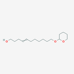 molecular formula C16H30O3 B14372331 11-[(Oxan-2-yl)oxy]undec-4-en-1-ol CAS No. 94141-78-3