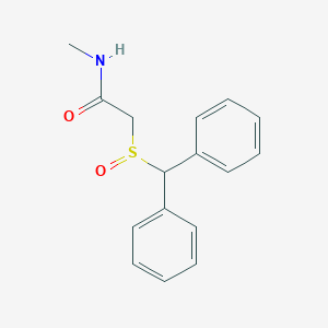 molecular formula C16H17NO2S B14372334 2-(Diphenylmethanesulfinyl)-N-methylacetamide CAS No. 90280-08-3