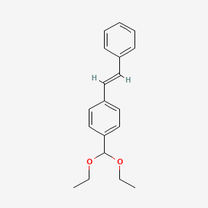 molecular formula C19H22O2 B1437234 4-Formyl-trans-stilbene Diethyl Acetal CAS No. 381716-24-1