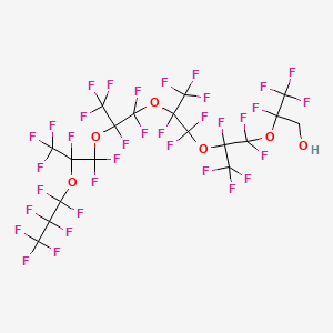 molecular formula C18H3F35O6 B1437236 1H,1H-Perfluoro(2,5,8,11,14-pentamethyl-3,6,9,12,15-oxaoctadecan-1-ol) CAS No. 27617-34-1