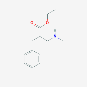 molecular formula C14H21NO2 B1437241 Ethyl 2-methylaminomethyl-3-p-tolyl-propionate CAS No. 886366-02-5