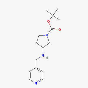 molecular formula C15H23N3O2 B1437242 1-Boc-3-n-(吡啶-4-基甲基)-氨基-吡咯烷 CAS No. 886364-95-0