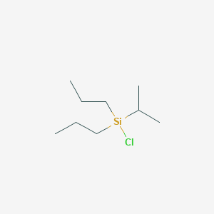 molecular formula C9H21ClSi B14372434 Chloro(propan-2-yl)dipropylsilane CAS No. 91045-05-5
