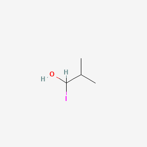 molecular formula C4H9IO B14372471 1-Iodo-2-methylpropan-1-ol CAS No. 91083-60-2